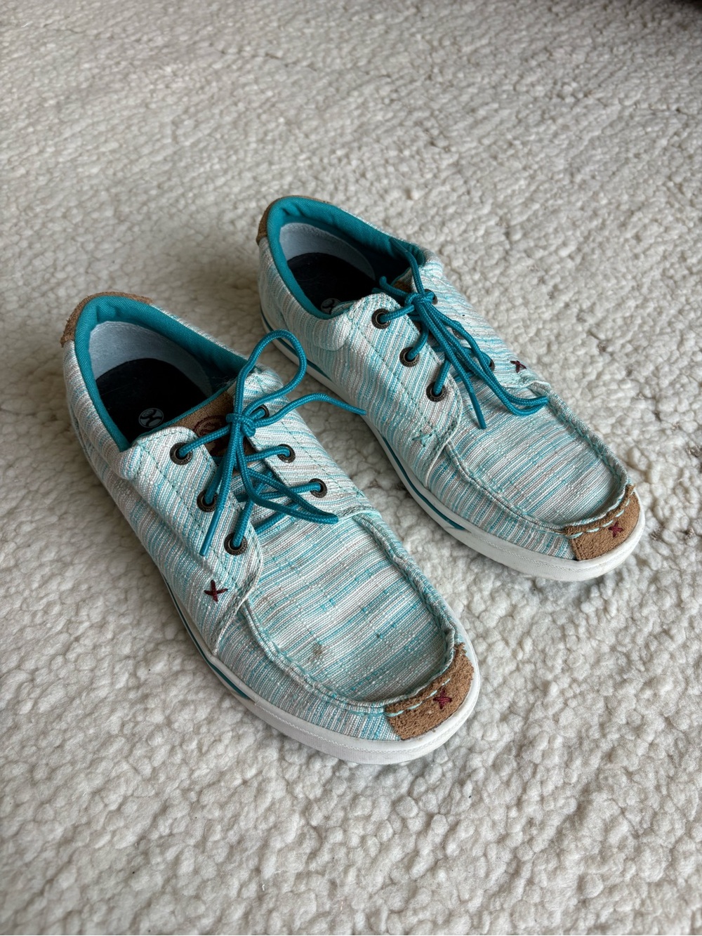 Twisted X Women's Turquoise Lace-Up Sneakers